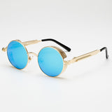 Metal Steampunk Sunglasses Men Women Fashion Round Glasses Brand Design Vintage Sunglasses High Quality UV400 Eyewear Shades