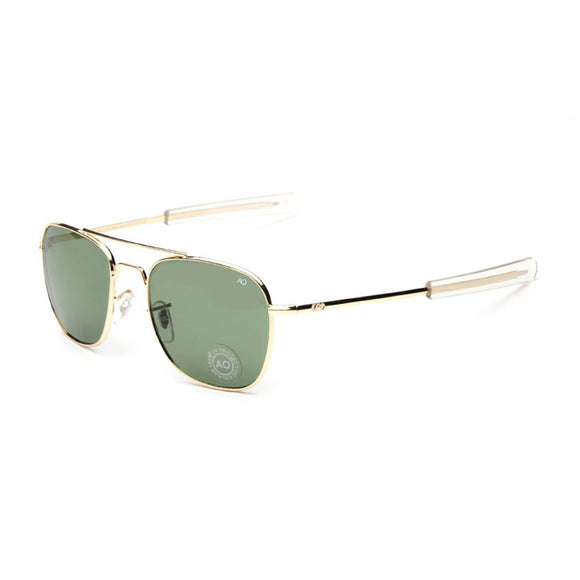 2018 New Fashion Army MILITARY AO Pilot  Sunglasses Brand American Optical Glass Lens Sun Glasses Oculos De Sol Masculino