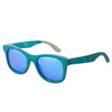 New fashion Retro Wood Women sunglasses men high grade Brand Design Peacock blue Polarized sunglasses Beach Bamboo eyeglasses