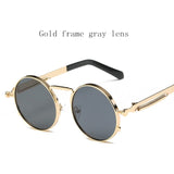 2019 New fashion European American trend Retro Circle Punk men women HD sunglasses Italy designers Desig non-mainstream glasses