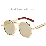 2019 New fashion European American trend Retro Circle Punk men women HD sunglasses Italy designers Desig non-mainstream glasses