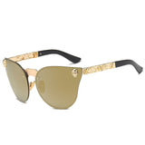 MuseLife 2019 Fashion Women Gothic Sunglasses Skull Frame Metal Temple High Quality Sun glasses Oculos De Sol Feminino Luxury