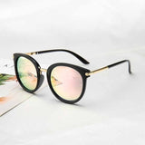 2019 New Sunglasses Women   Driving Mirrors vintage For Women Reflective flat lens Sun Glasses Female oculos UV400