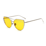 Sunglasses Women Brand Designer Retro Oversize Cat Eye Sun Glasses Female Mirrored Sunglases