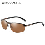 Brand Design Fashion Sunglasses Men Polarized Pilot Chameleon Photochromism Anti Glare Glasses Day Night Driving Male Sunglasses
