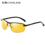 Brand Design Fashion Sunglasses Men Polarized Pilot Chameleon Photochromism Anti Glare Glasses Day Night Driving Male Sunglasses