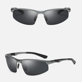 Fashion Sunglasses Men Aluminum Magnesium Square Polarized Sun Glasses Photochromic Chameleon Driver Driving Polaroid Glasses
