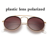 3647 Bolo.ban sunglasses polarized men women 51mm glass lens mirror round double bridge oculos de sol Gafas UV400