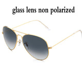 3025 aviation sunglasses polarized men women 58mm pilot glass lens glasses mirror oculos de sol UV400