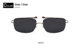 Fashion male Rimless Square Titanium sunglasses POLARIZED Men Ultralight Driving Brand Design Sun Glasses Oculos De Sol